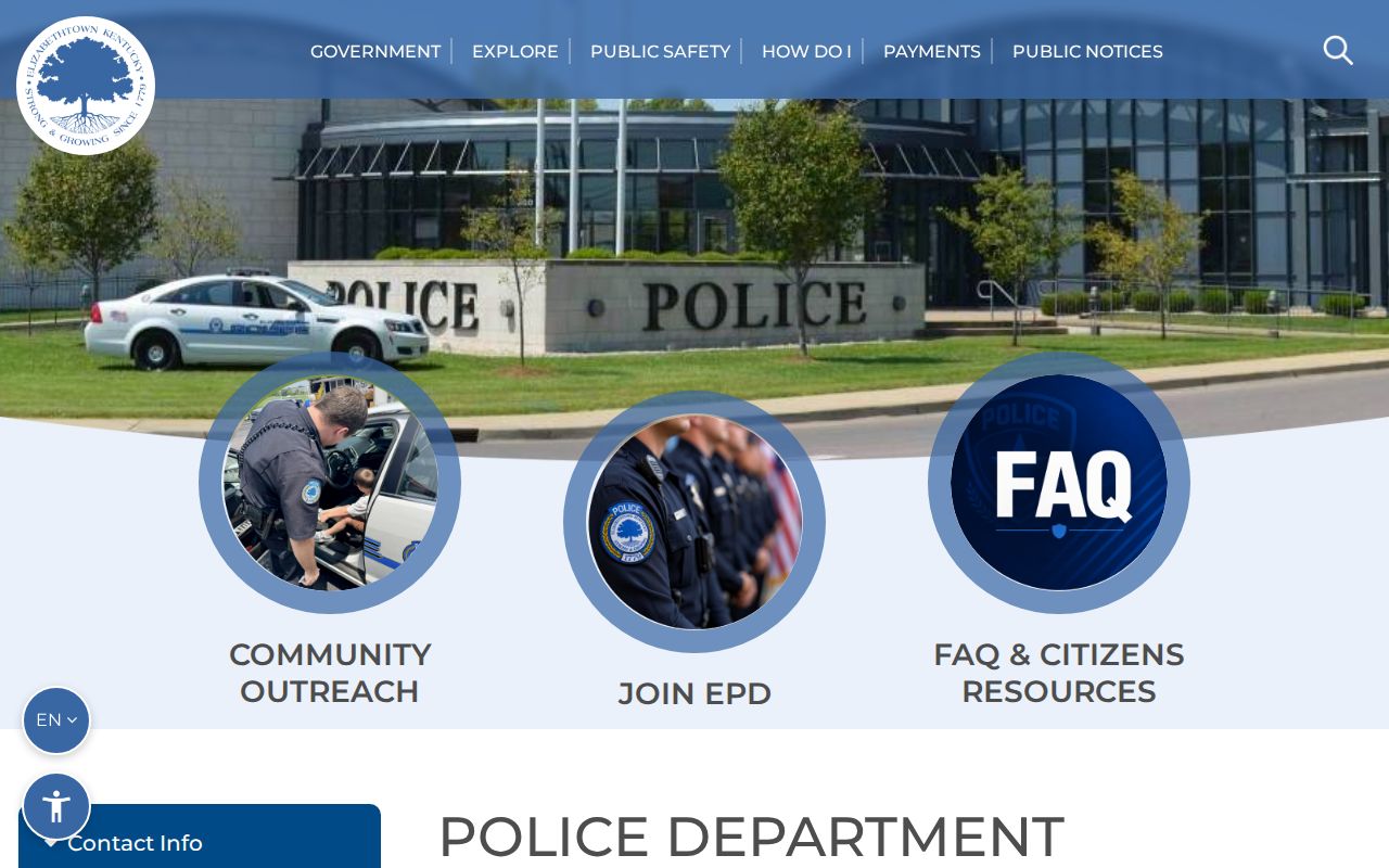 Hardin County Elizabethtown Police Department criminal history source