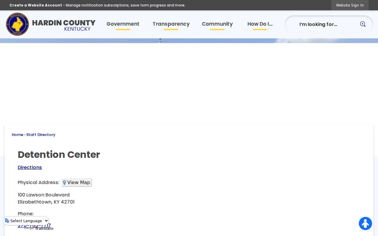 Hardin County arrest booking records at the detention center